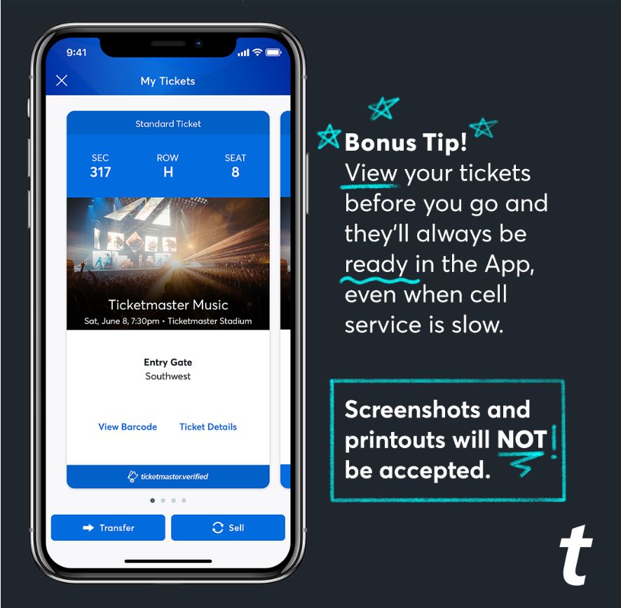 Ticketmaster puts an end to screenshots with new digital ticket technology